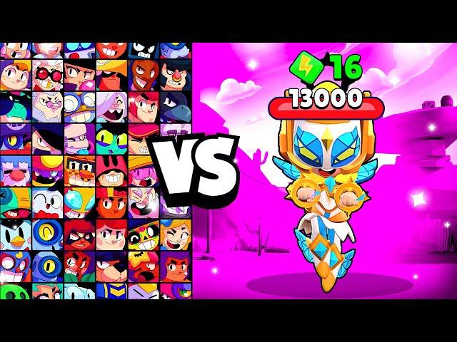 ANGEL MAX vs ALL BRAWLERS! With 16 POWER-UPs! | Brawl Stars