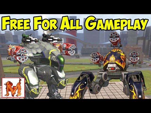 War Robots Test Server Gameplay - NEW Free For All Gamemode - WR