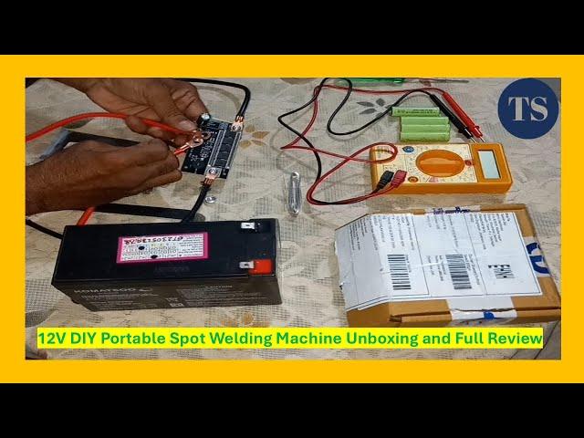 12V DIY Portable Spot Welding Machine Unboxing and Full Review | Techsolutionsdey