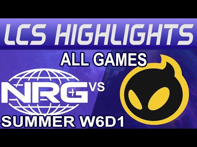 NRG vs DIG Highlights ALL GAMES | LCS Summer W6D1 2024 | NRG vs Dignitas by Onivia