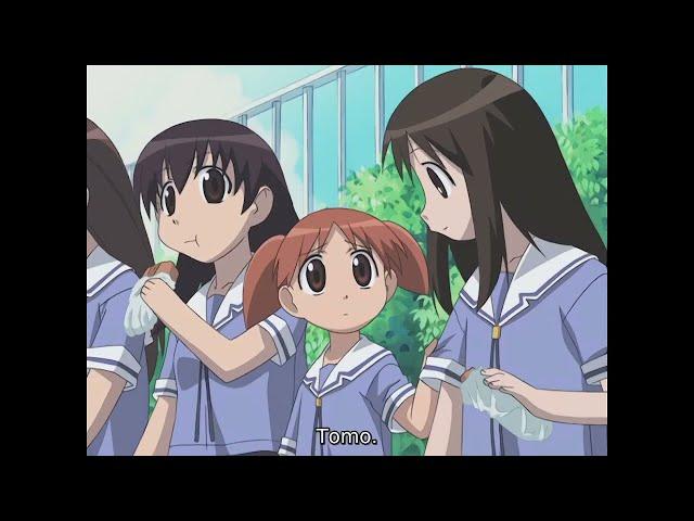 Chiyo-chan being concerned about Osaka's suicidal behavior - Azumanga Daioh