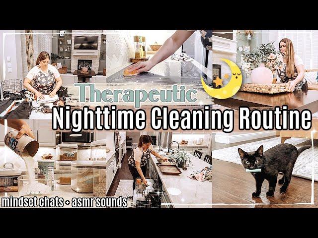  THERAPEUTIC AFTER DARK CLEAN WITH ME 2023  NIGHT TIME CLEANING ROUTINE + MINDSET CHATS & ASMR