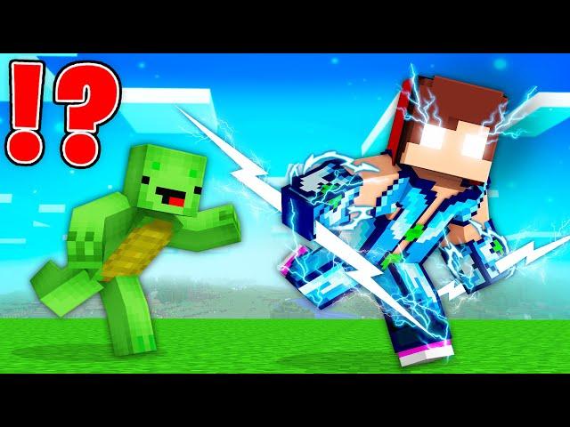 ZEUS Armor Speedrunner vs Hunter in Minecraft - Maizen JJ and Mikey