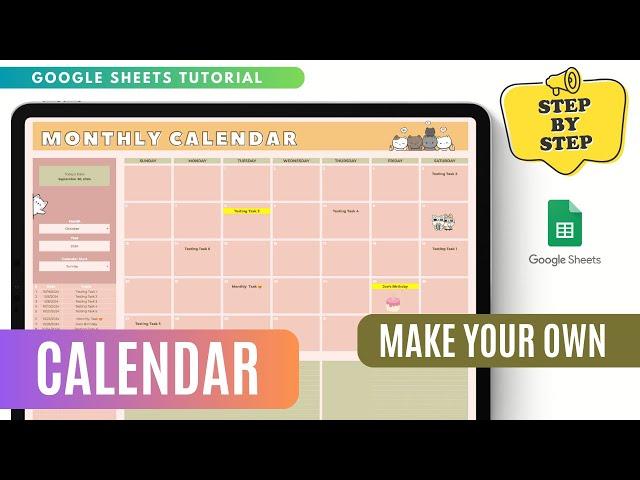 Step-by-Step Guide to Making a Monthly Calendar in Google Sheets (Perfect for Beginners)