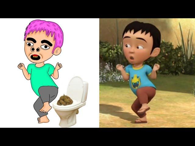 Goyang Upin Ipin Funny Drawing Meme | Upin & Ipin Drawing Meme video | part 2