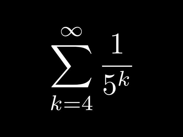 Sum of the Infinite Geometric Series SUM(1/5^k)