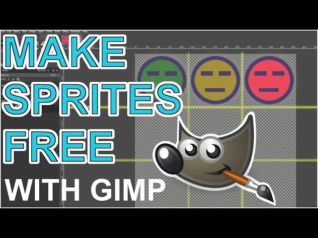 HOW TO MAKE SPRITES & SPRITESHEETS FREE USING GIMP