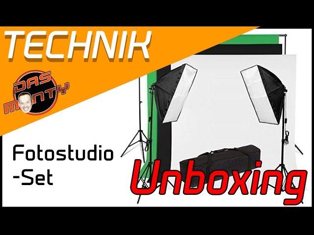 Softbox + Greenscreen für Effekte Kit Unboxing Test Review Setup für Youtuber Deutsch - Das Monty