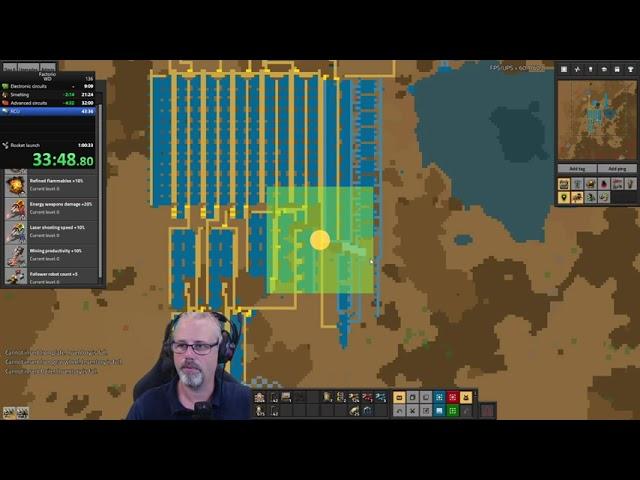 Factorio Wave Defense Speedrun former WR 57:34