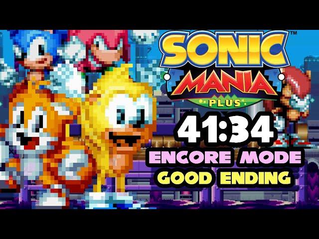 Sonic Mania Plus - Encore Mode Good Ending speedrun in 41:34