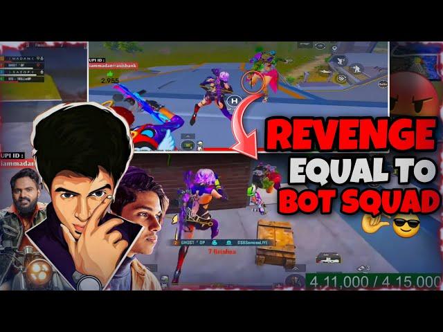 Revenge Equal to Bot Squad #bgmi  #bgmilive  #madanop  #madan  #bts