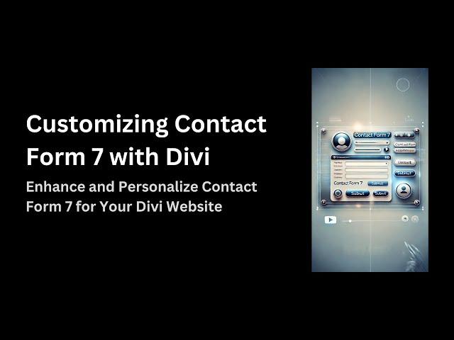 How to customize contact form 7 with Divi