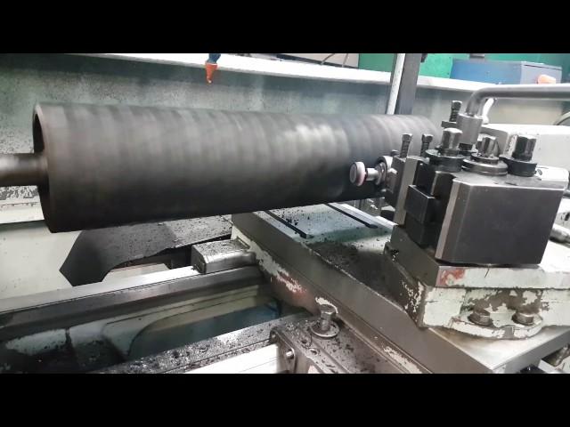 How to machine rubber rollers