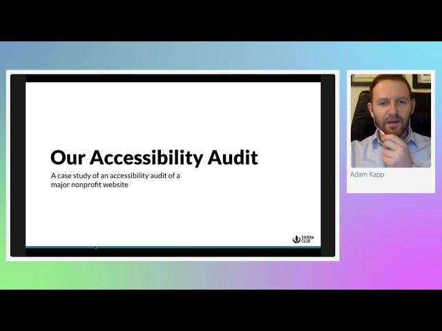 Case Study: Accessibility Audit of a Major Nonprofit Website - axe-con 2021