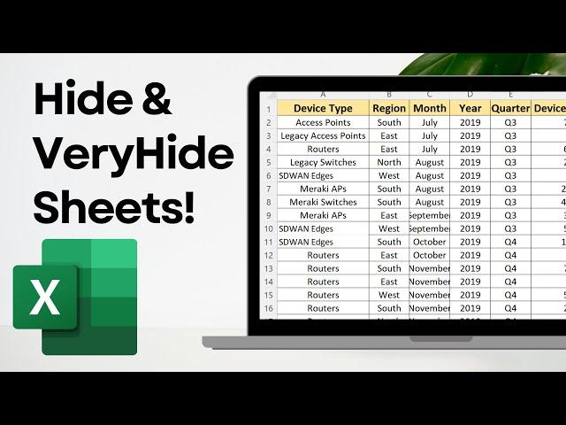 How to Hide and VeryHide Sheets in Excel Like a Pro!