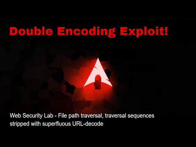 Using Double URL Encoding to Bypass Security Mechanisms for a Directory Traversal Attack