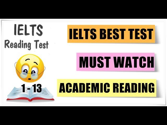 IELTS READING TEST | BEST IELTS PRACTICE TEST 2020