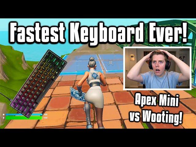 Trying The *NEW* Fastest Keyboards In Fortnite! - Apex Pro Mini vs Wooting 60HE!