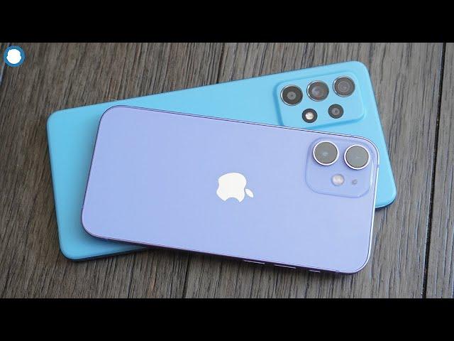 Purple Iphone 12 Mini vs Galaxy A52 - Which To Buy?
