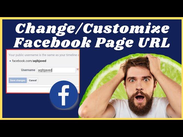 How to change Facebook page URL (Quick 2024) | How to customize Facebook account URL