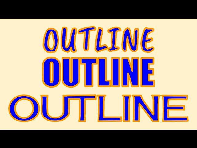 Google Slides | Create a Text Outline