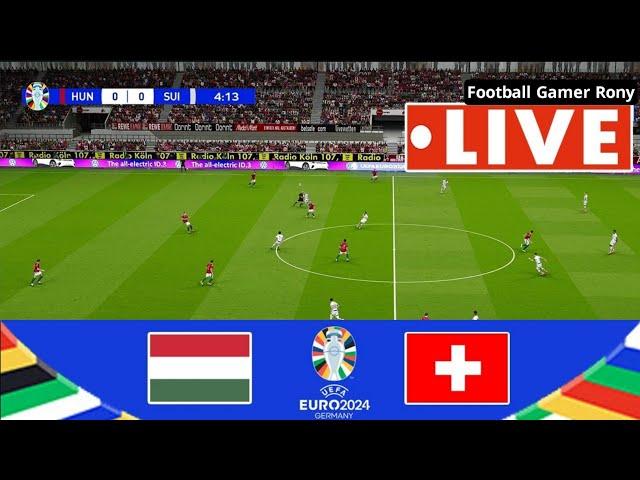 Magyarország vs Svájc (1-3)|  UEFA Euro Cup 2024 |  Match élőben ma |  eFootball Pes 21 Gameplay