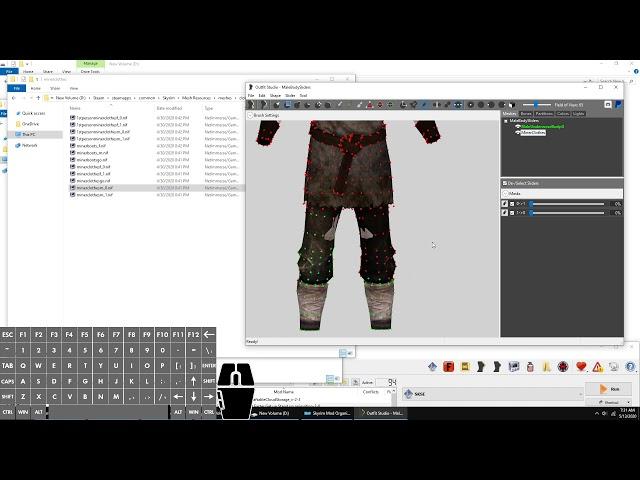 How to Modify Outfits for Non-CBBE/UNP Bodies in Outfit Studio