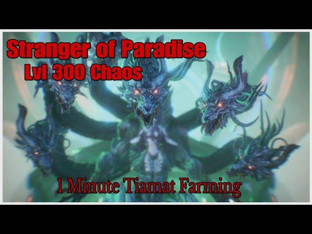 Stranger of Paradise Lvl 300 Chaos - Farming Tiamat in 1 minute