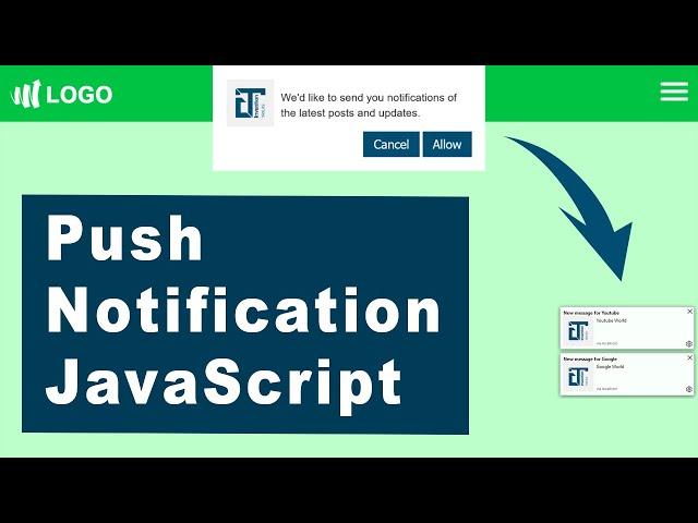 Show Push Notification Using JavaScript | Web Push Notification With JavaScript