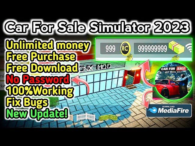 Updated! Car For Sale simulator mod apk Unlimited money V1.4.9 #carforsale #youtube