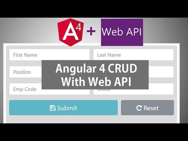 Angular 4 CRUD With Web API