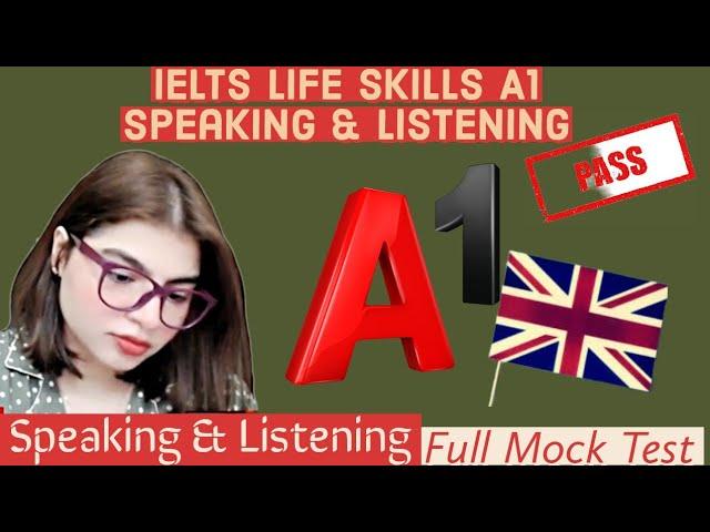 Life Skills A1 IELTS UKVI Spouse Visa Test || Full Mock Test || A1 Speaking and listening test 2024