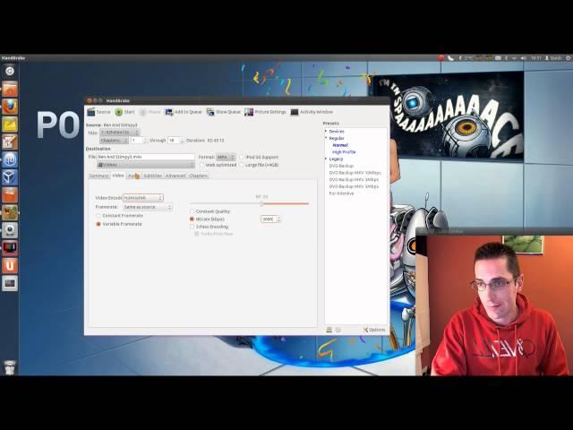 How to Rip / Copy DVDs in Ubuntu with HandBrake