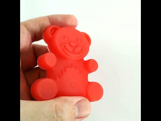 мини Желейный Медведь Валера 6 см Fun Bear silicone toys