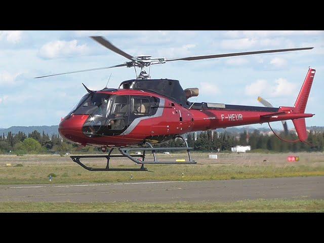 AIRBUS HELICOPTER  H125 STARTUP & TAKE OFF