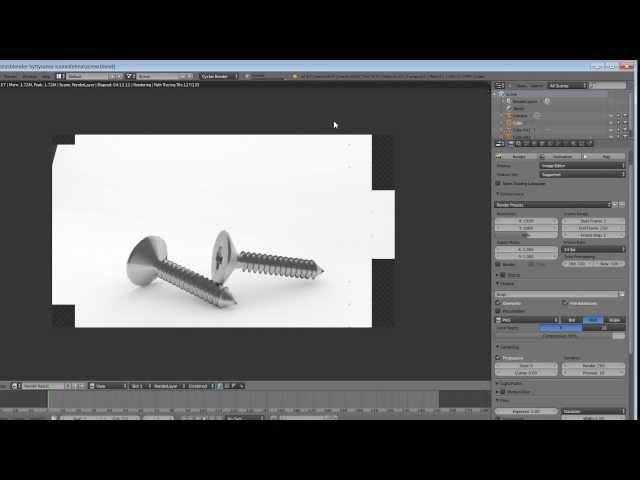 MODELING A SCREW IN BLENDER 2.6