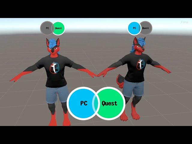 How to make your VRChat avatar cross-platform with VRCQuestTools