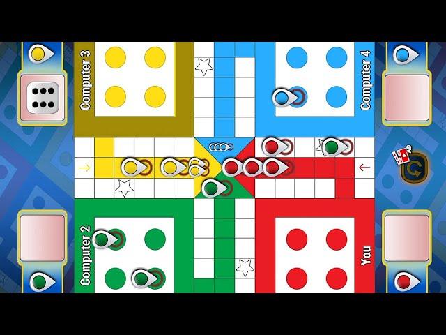 Ludo game in 4 players | Ludo King 4 players | Ludo gameplay #1530