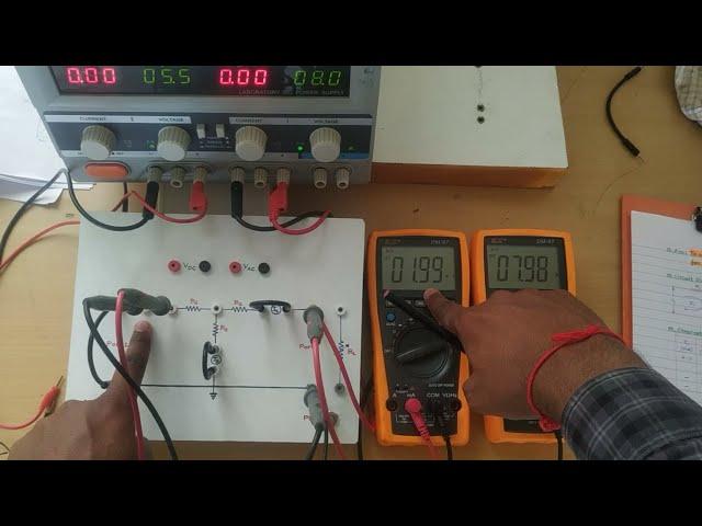 Experiment to calculate Y-Parameters (Short ckt Admittance Parameters) for a 2-Port Network.(Part-I)