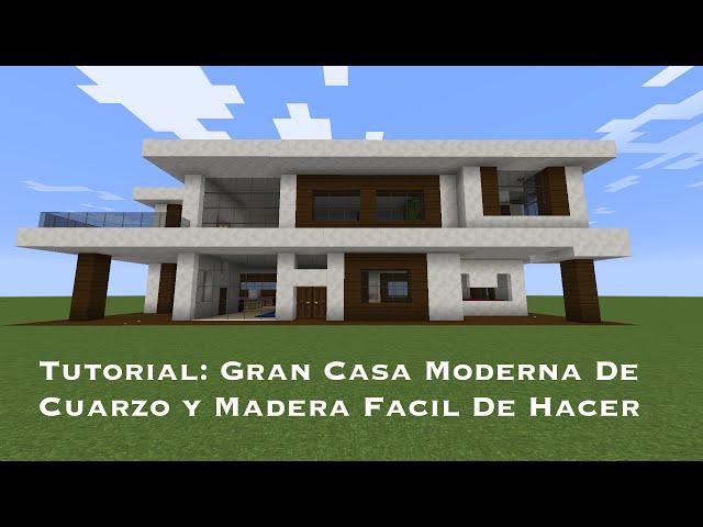 Tutorial: Gran Casa Moderna De Cuarzo y Madera Facil De Hacer (PT1)