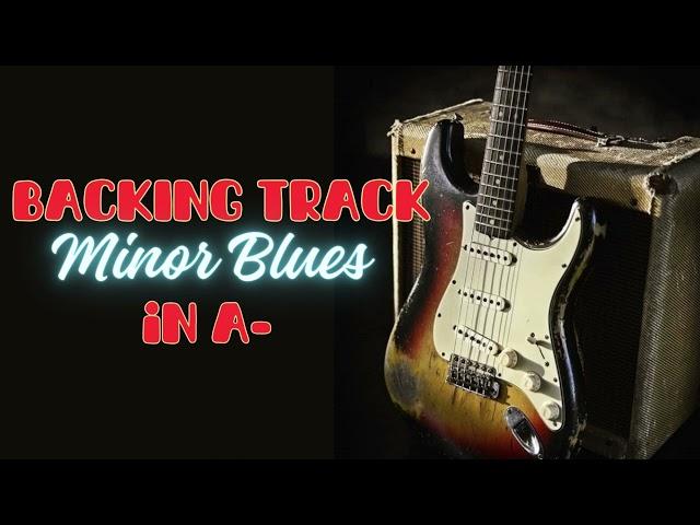 A Minor Blues BACKING TRACK JAM  - 60 bpm