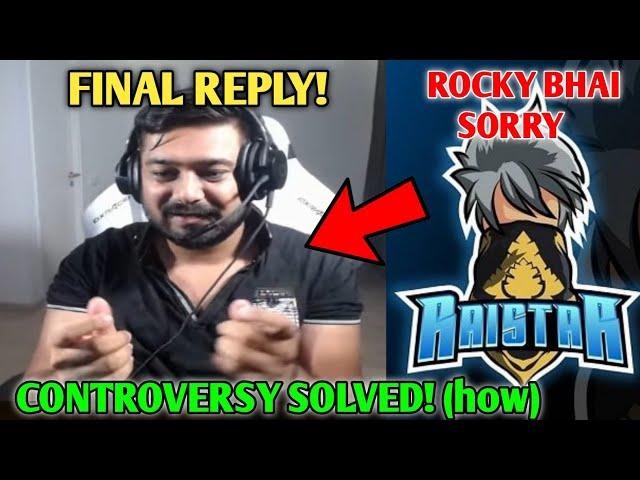 Raistar vs Rocky & Rdx Controversy Solved  (How)| Raistar & Rocky Rdx Live Reply | Says SORRY