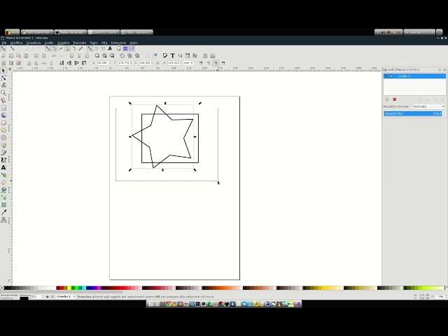 Inkscape Differenza con tracciati