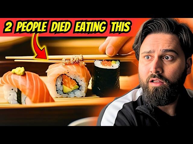 reviewing Sushi Japanese food that KILLED 2 people in Japan  - Japanese Street Food