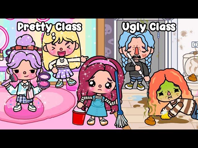 Pretty Class vs Ugly Class  Very Sad Story | Toca Life World | Toca Boca