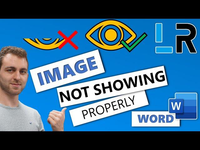 MS Word: Image in line with text but not showing properly - 1 MINUTE