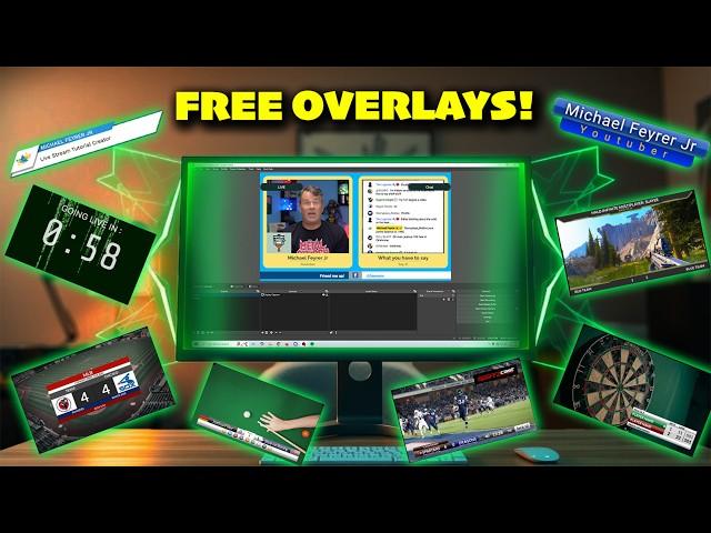 FREE Professional Live Stream Overlays: Fully Customizable 2024