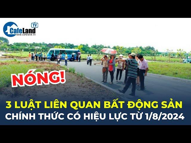 NÓNG: Luật Đất đai, Nhà ở, Kinh doanh bất động sản CHÍNH THỨC có hiệu lực từ 1/8/2024 | CafeLand