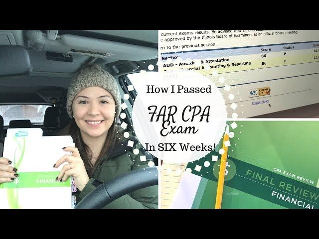 How I Passed FAR in SIX Weeks | CPA Exam |