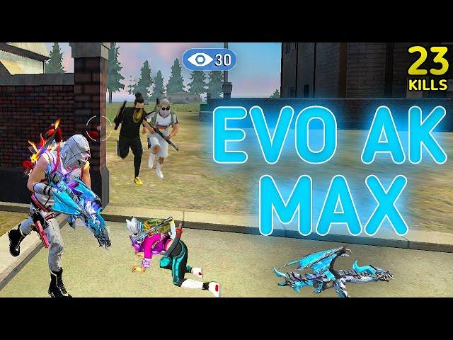 SOLO VS SQUAD || EVO MAX AK POWER!!! DESTROYING MODE WITH AK47 THE BEAST || 99% HEADSHOT INTEL I5